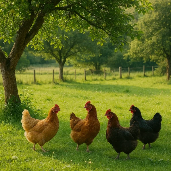 poule calme