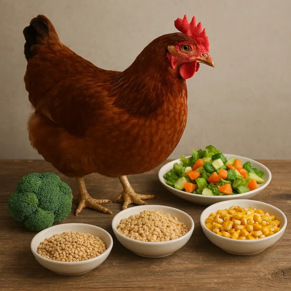que mange la poule​