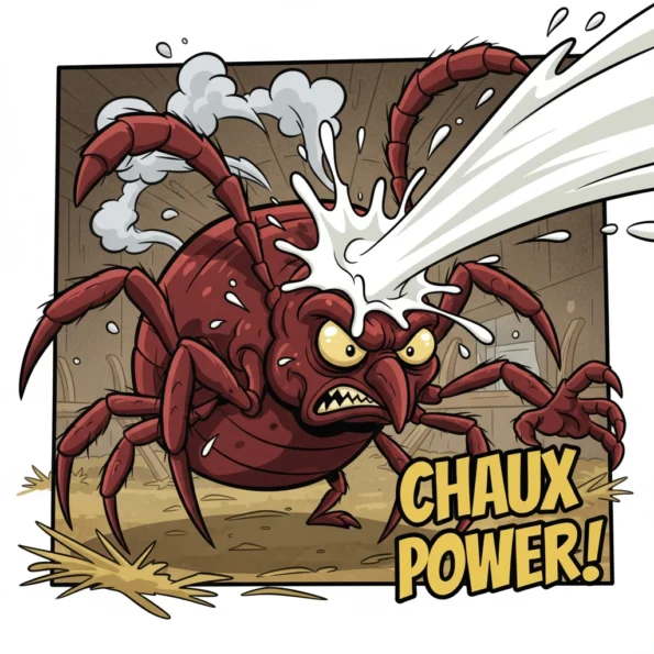 Mechant poux rouge